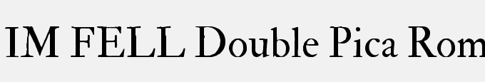 IM FELL Double Pica Roman
