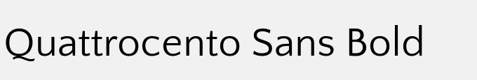 Quattrocento Sans Bold
