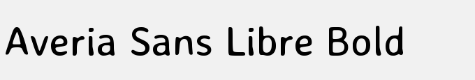 Averia Sans Libre Bold