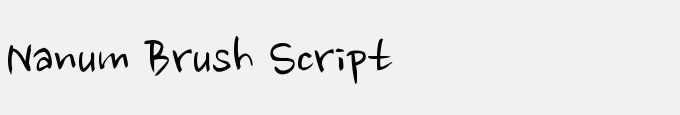 Nanum Brush Script