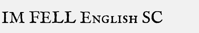IM FELL English SC