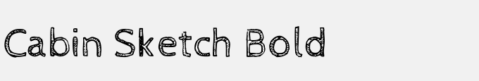 Cabin Sketch Bold