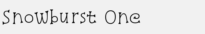 Snowburst One