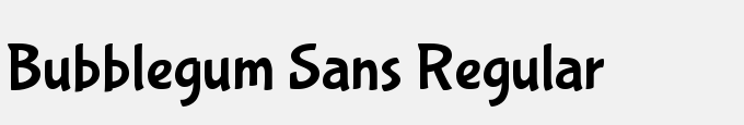 Bubblegum Sans Regular