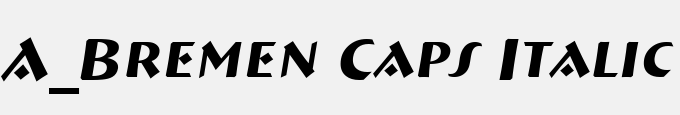 A_Bremen Caps Italic