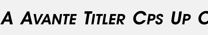 A_Avante Titler Cps Up C Bold Italic