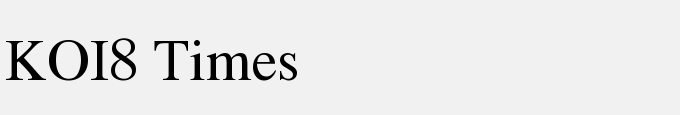 KOI8 Times