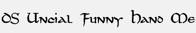 DS Uncial Funny Hand Medium