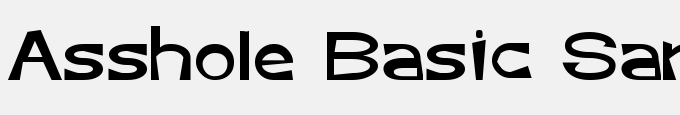 Asshole Basic Sans Serif Font