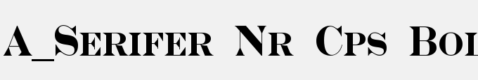 A_Serifer Nr Cps Bold
