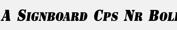 A_Signboard Cps Nr Bold Italic
