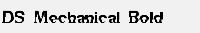 DS Mechanical Bold