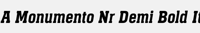 A_Monumento Nr Demi Bold Italic