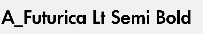 A_Futurica Lt Semi Bold