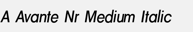A_Avante Nr Medium Italic