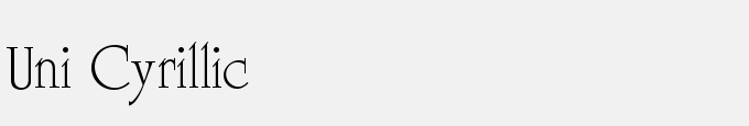 Uni Cyrillic