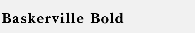 Baskerville Bold
