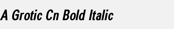 A_Grotic Cn Bold Italic
