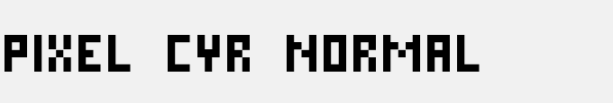 Pixel Cyr Normal