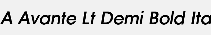 A_Avante Lt Demi Bold Italic