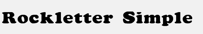 Rockletter Simple