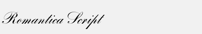 Romantica Script