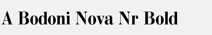 A_Bodoni Nova Nr Bold