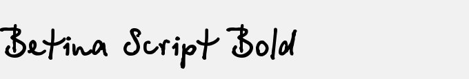 Betina Script Bold