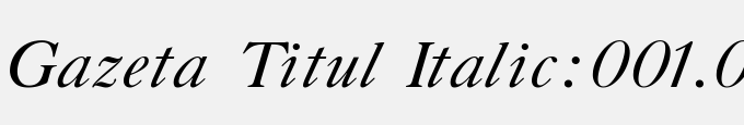 Gazeta Titul Italic:001.001