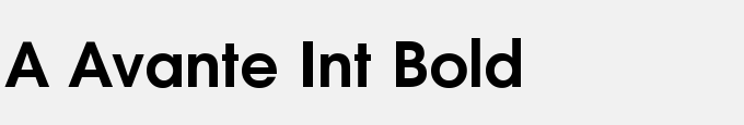 A_Avante Int Bold