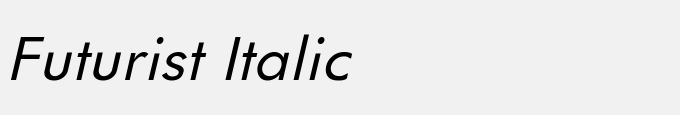 Futurist Italic