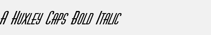 A_Huxley Caps Bold Italic