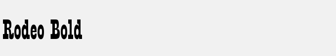 Rodeo Bold