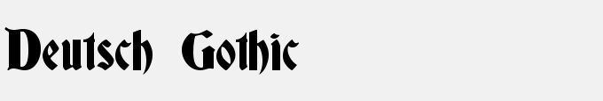 Deutsch Gothic