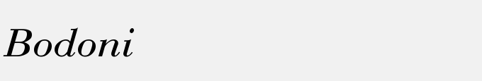 Bodoni