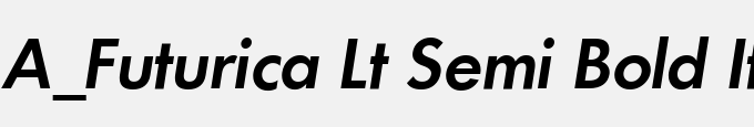 A_Futurica Lt Semi Bold Italic