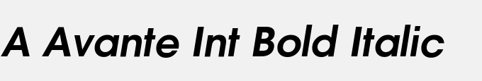 A_Avante Int Bold Italic