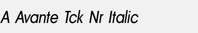 A_Avante Tck Nr Italic