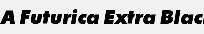 A_Futurica Extra Black Italic