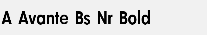 A_Avante Bs Nr Bold