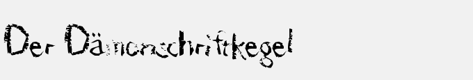Der D&auml;monschriftkegel