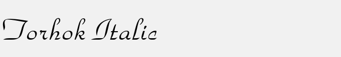 Torhok Italic