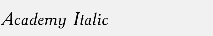 Academy Italic