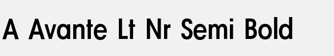 A_Avante Lt Nr Semi Bold