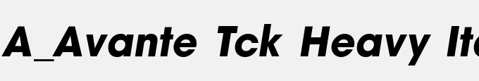 A_Avante Tck Heavy Italic