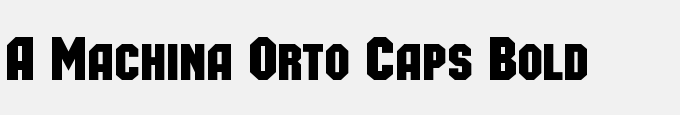 A_Machina Orto Caps Bold