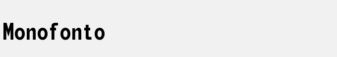 Monofonto