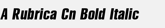 A_Rubrica Cn Bold Italic