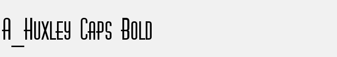 A_Huxley Caps Bold