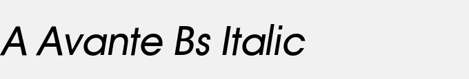 A_Avante Bs Italic